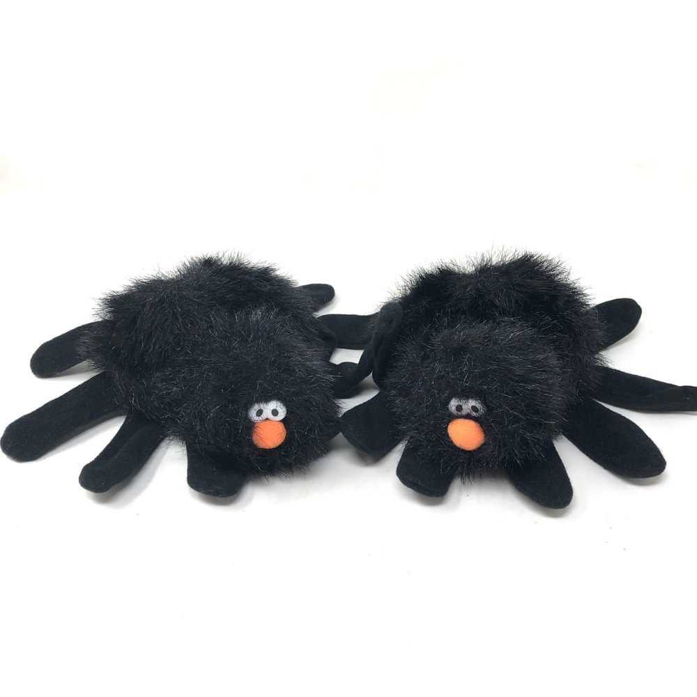 Gibson Greetings VTG Spider Hand Puppet Plush Set of 2 Webster Glove Halloween